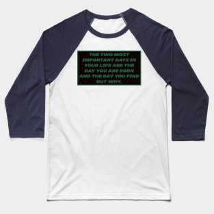 Life Thoughts Baseball T-Shirt